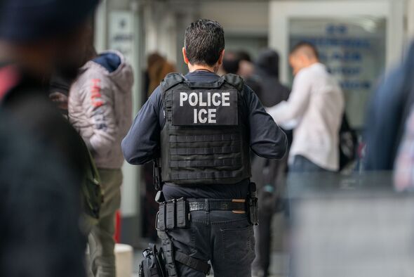 ice agent patrolling corridor
