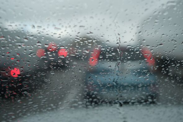 Driving on the freeway in Central California
