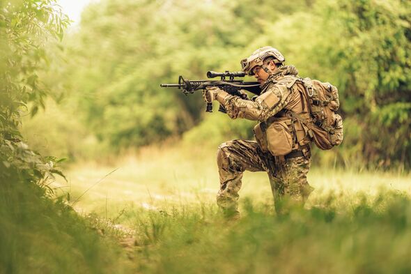 soldier stock image