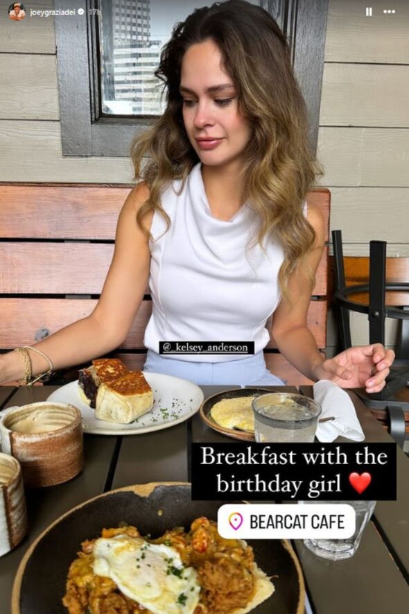 Joey treated Kelsey to a sweet birthday breakfast