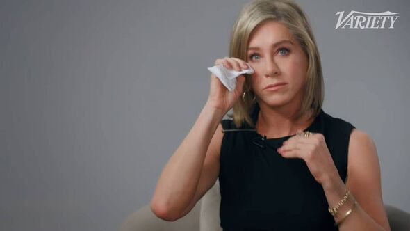 She said they were 'happy tears' as she discussed the show's 30th anniversary
