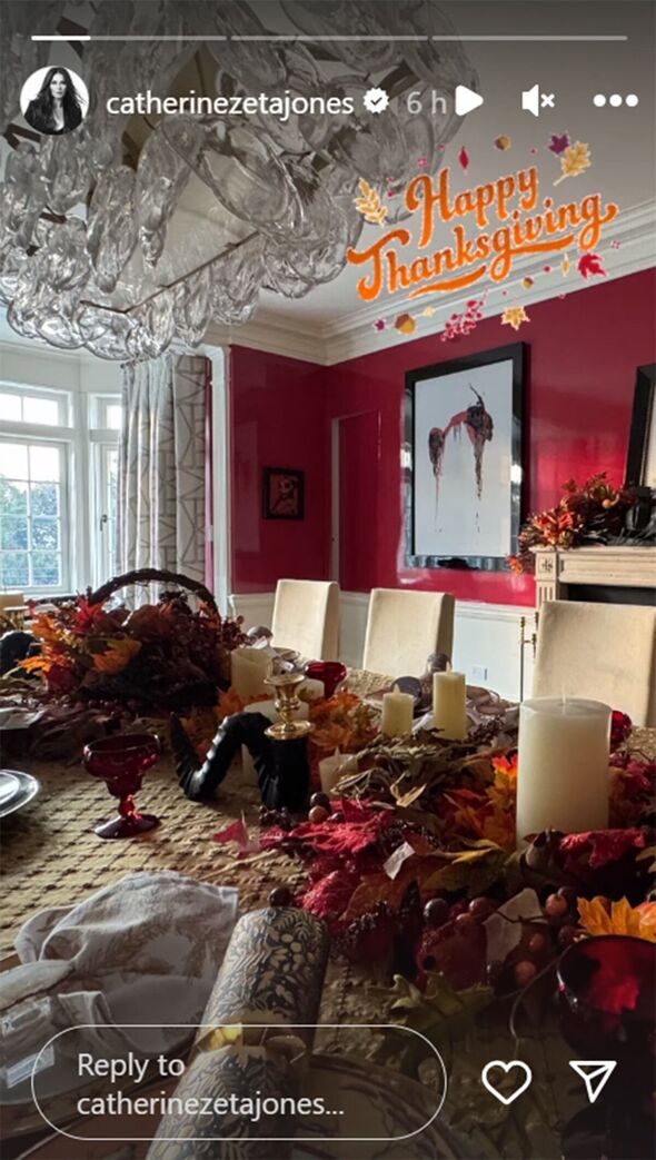 Catherine Zeta-Jones showed off her incredible table design