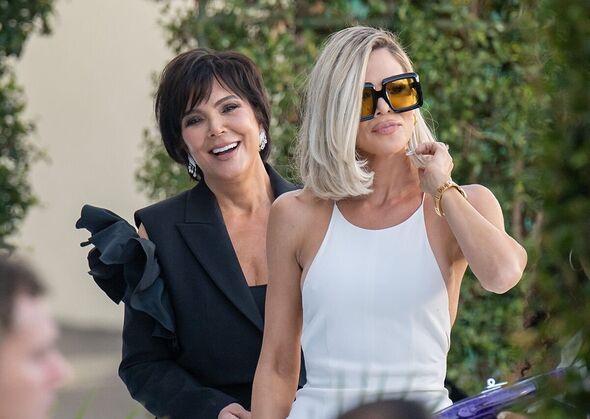Khloe Kardashian alongside her mom, Kris Jenner