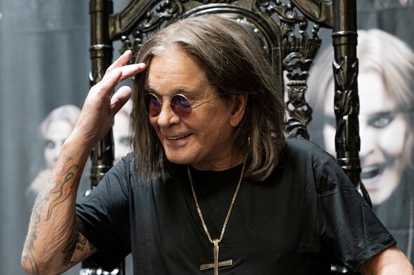 Ozzy Osbourne in black.