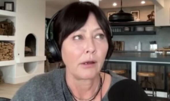 Shannen talking on her new podcast