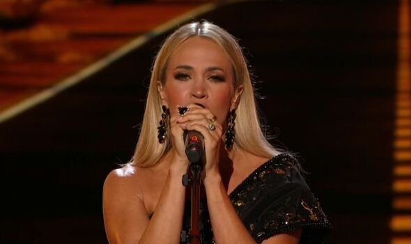 Carrie Underwood singing on Opry100.