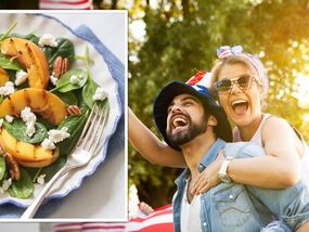 salad grilled peaches recipe fourth of july 