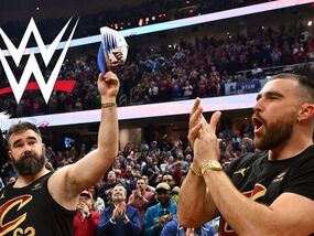 Travis and Jason Kelce Philadelphia Wrestlemania WWE