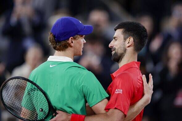Sinner Djokovic 2025 French Open - Day Thirteen