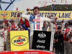 nascar winners losers vegas josh berry pennzoil